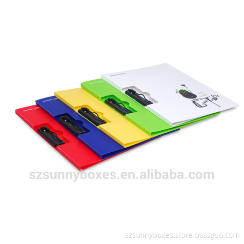 2016 Cute logo file holder with mental clip